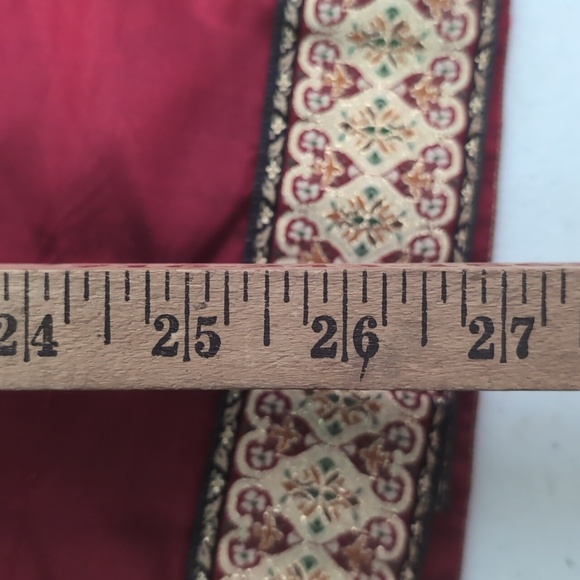 Silk Lore by Beth Terrell red 100 percent silk button up boho blouse size medium - Picture 8 of 9